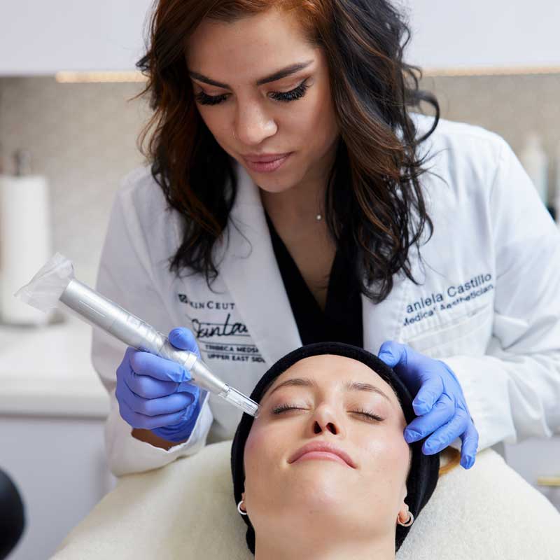 patient having the Bridal GLOW treatment patient having the Bridal GLOW treatment