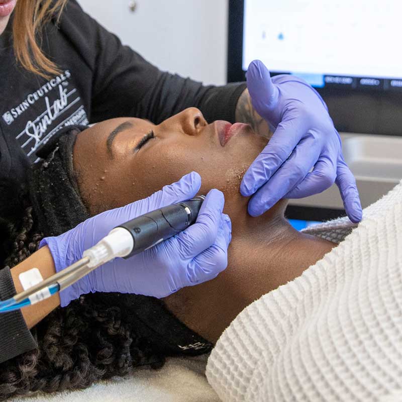 patient having the Bridal BRIGHT treatment patient having the Bridal BRIGHT treatment